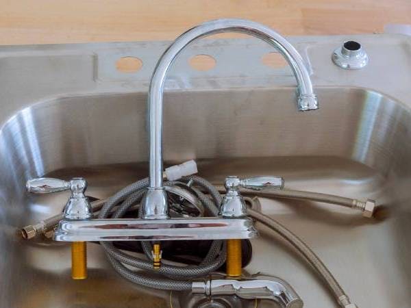 sink and faucet assembly